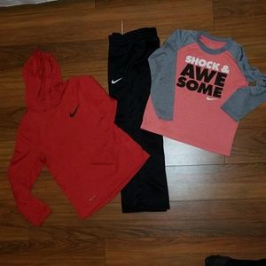 Bundle/Nike Dri-Fit boys hoodie and shirt & sweats